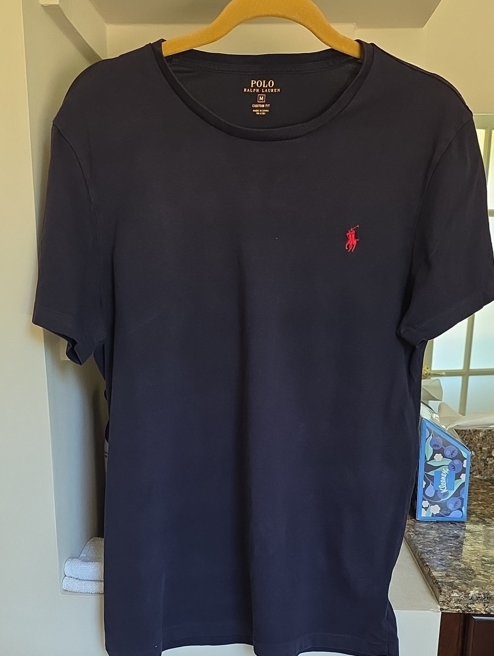 Polo by Ralph Lauren Navy Short Sleeve Tee with Red Pony